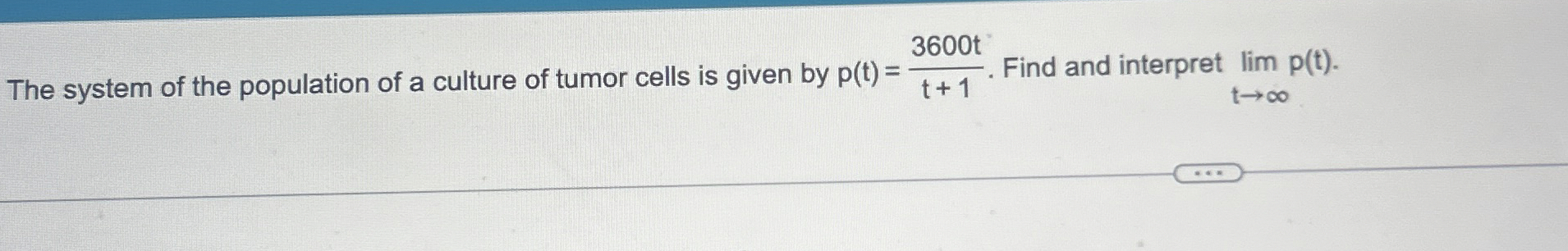 The system of the population of a culture of