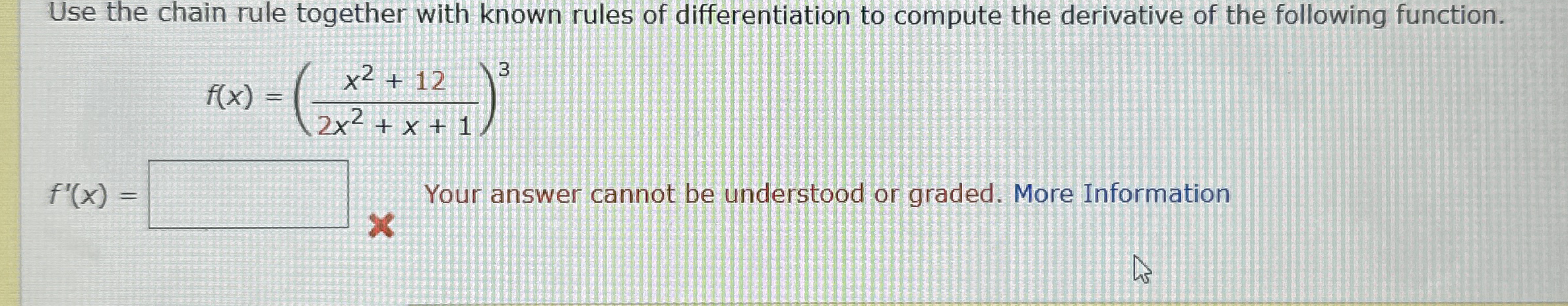 Use the chain rule together with known rules of