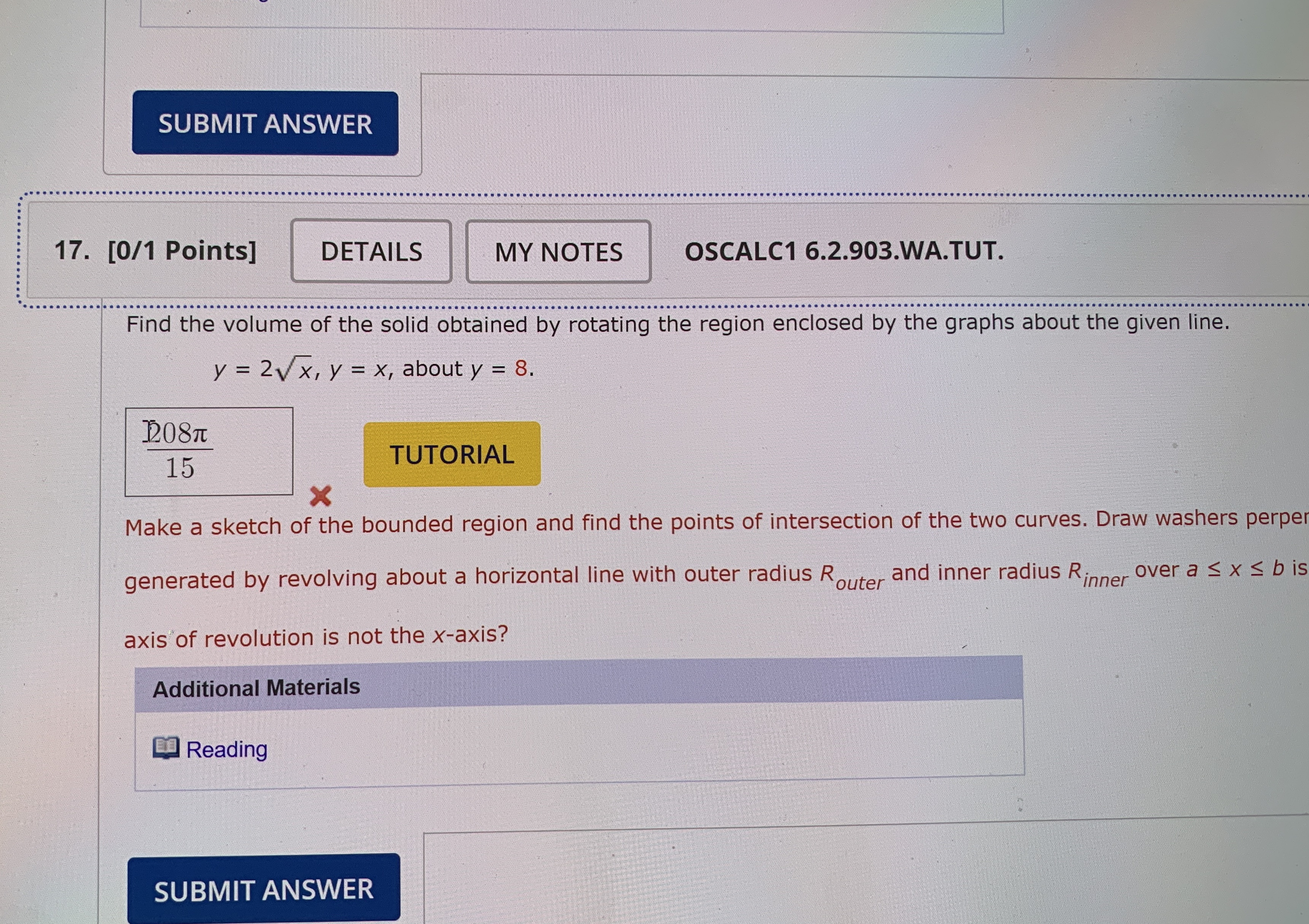 [ 0 / 1 Points ] OSCALC 1 6 . 2 . 9 0 3 . WA .