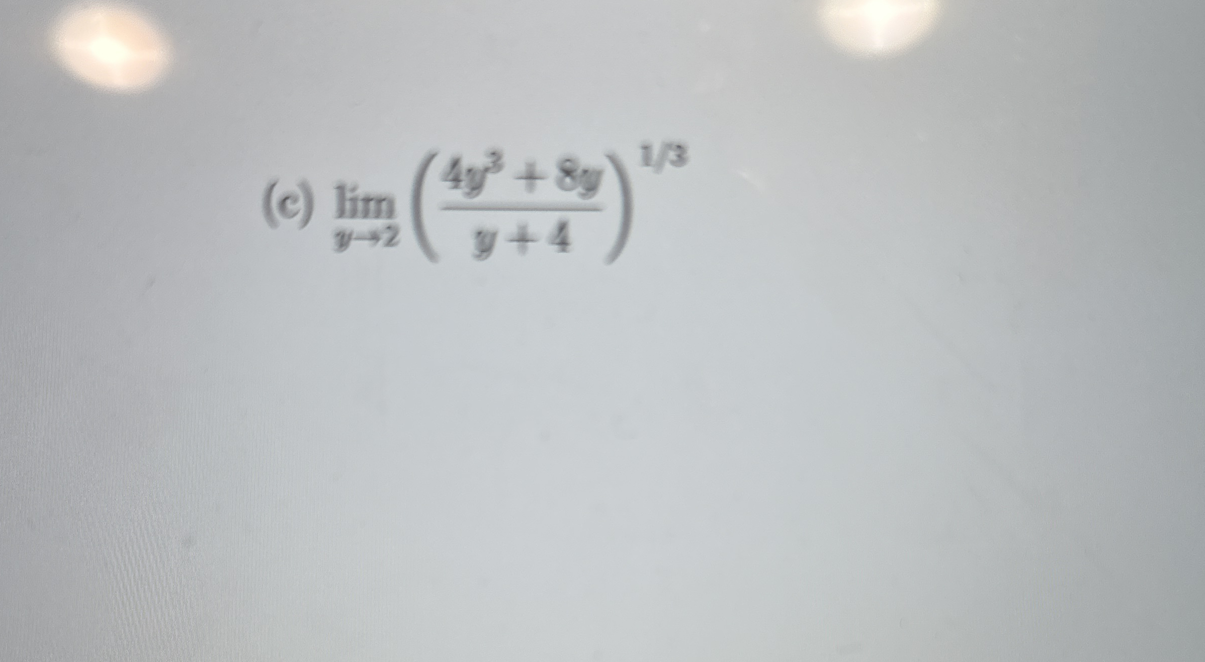 Use theorem A to find the limit ( c ) lim y 2 ( 4