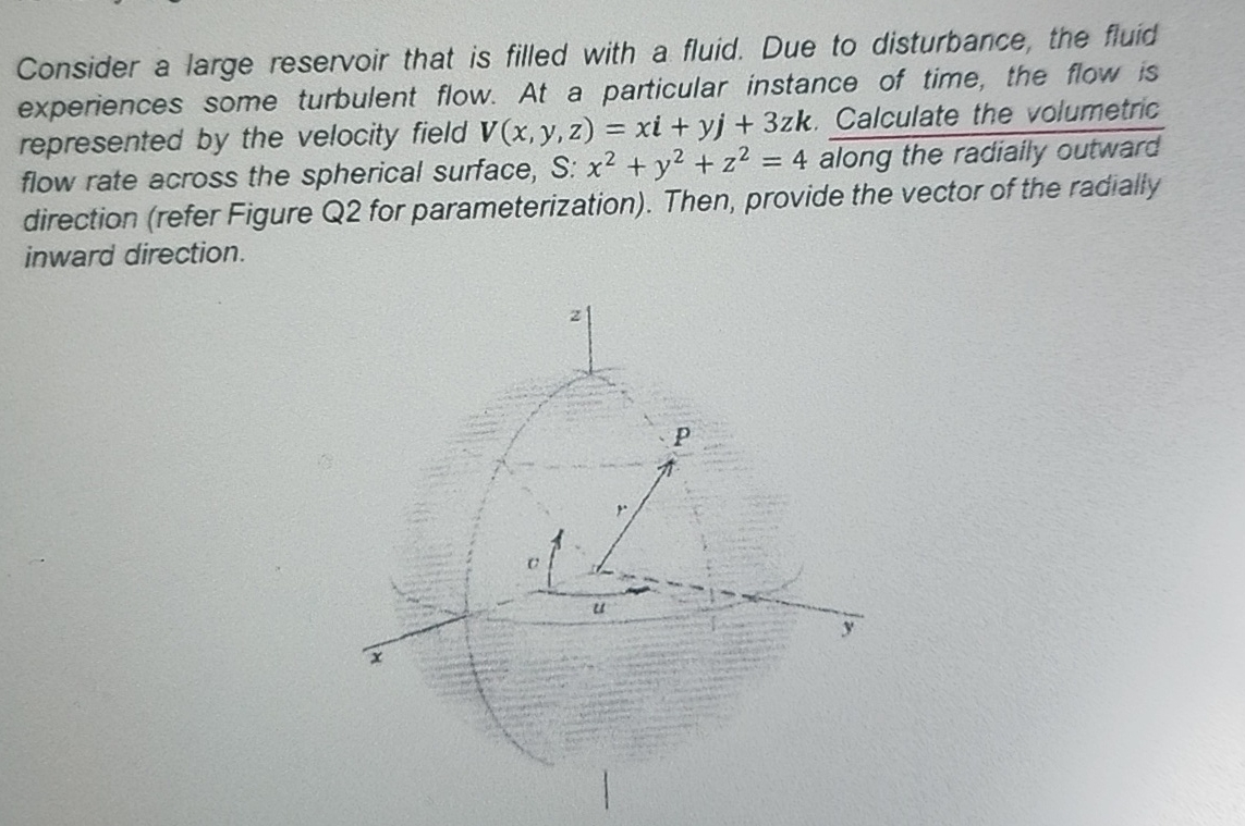 Consider a large reservoir that is filled with a