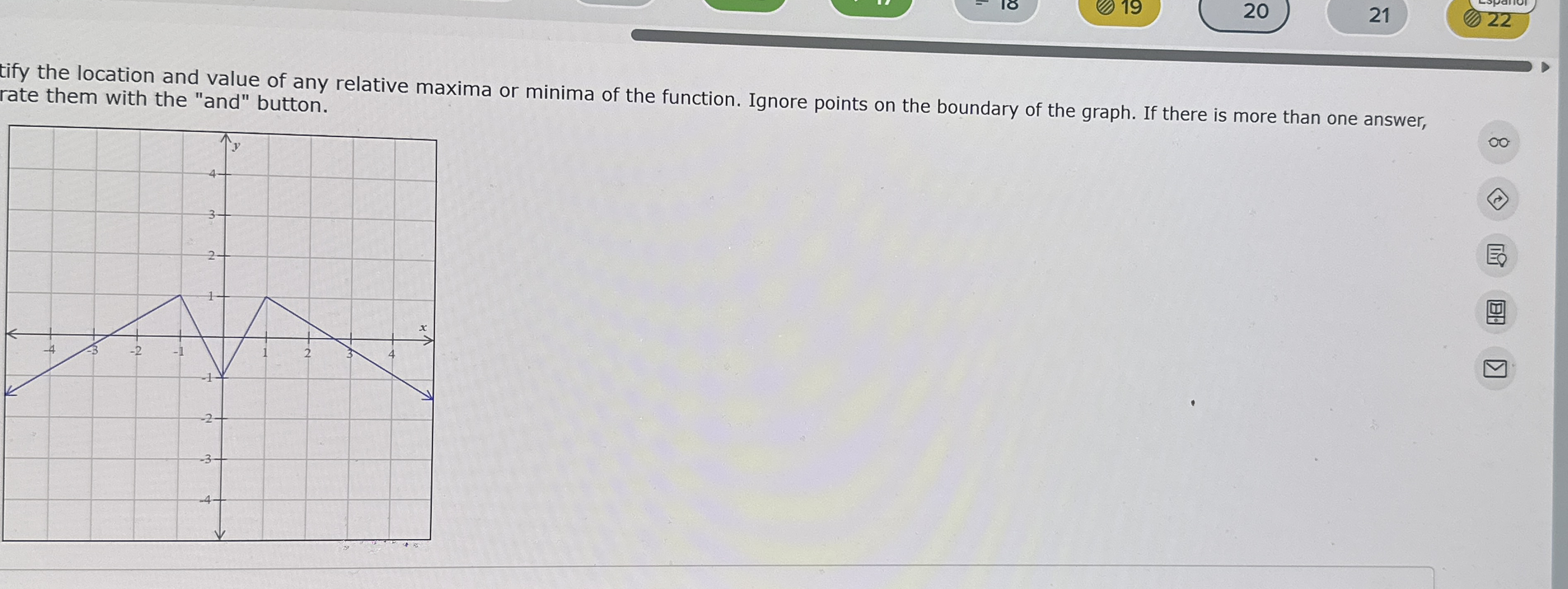 Use interval notation to write the intervals over