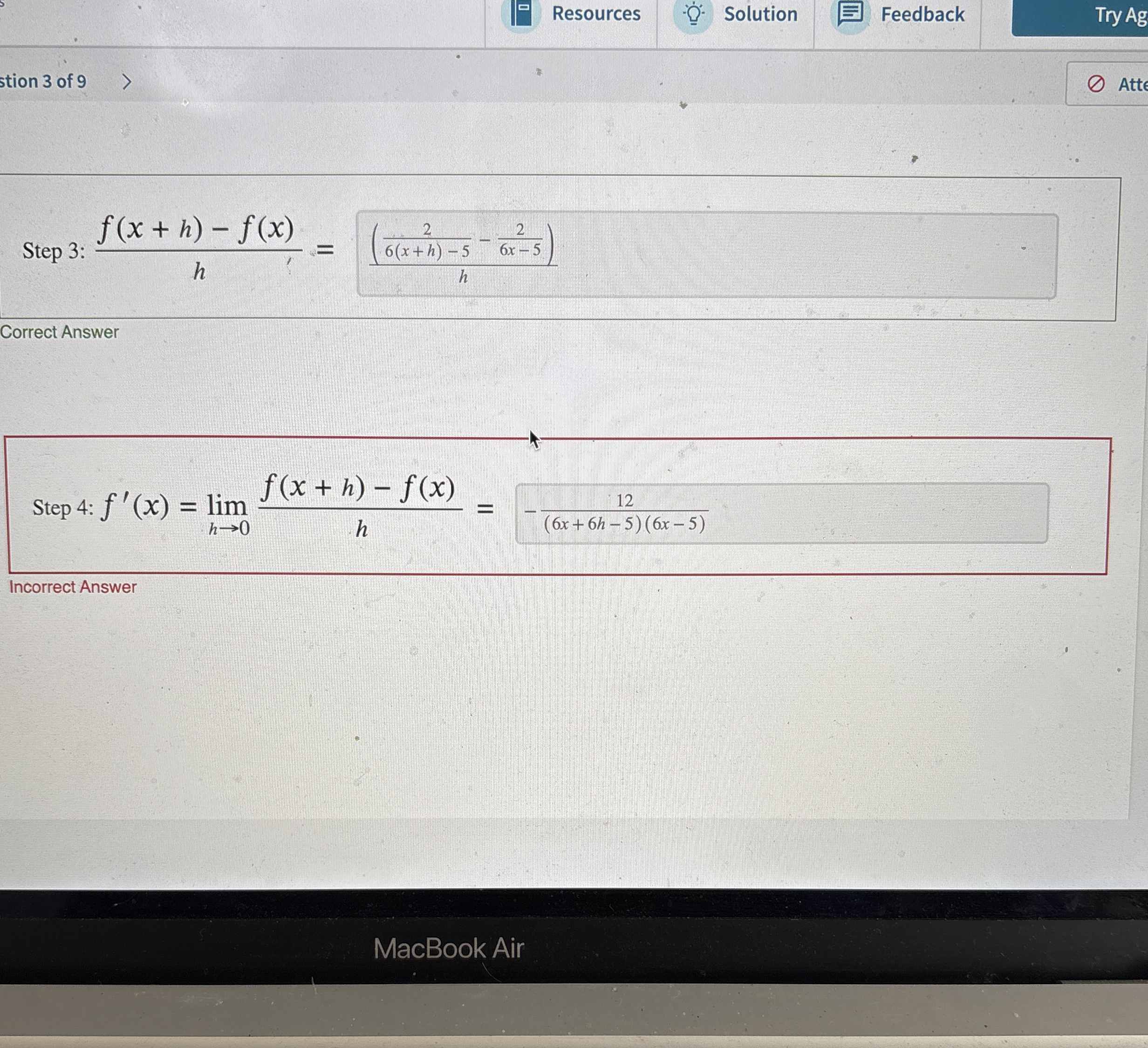 Use the limit process to find the slope of the