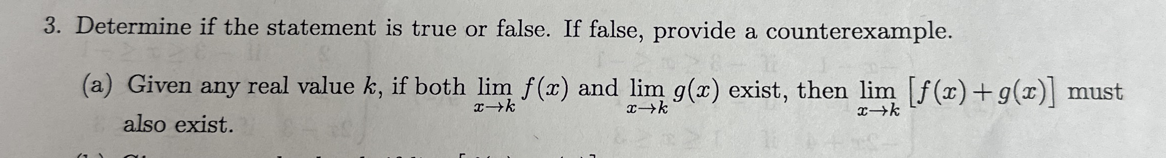 Determine if the statement is true or false. If
