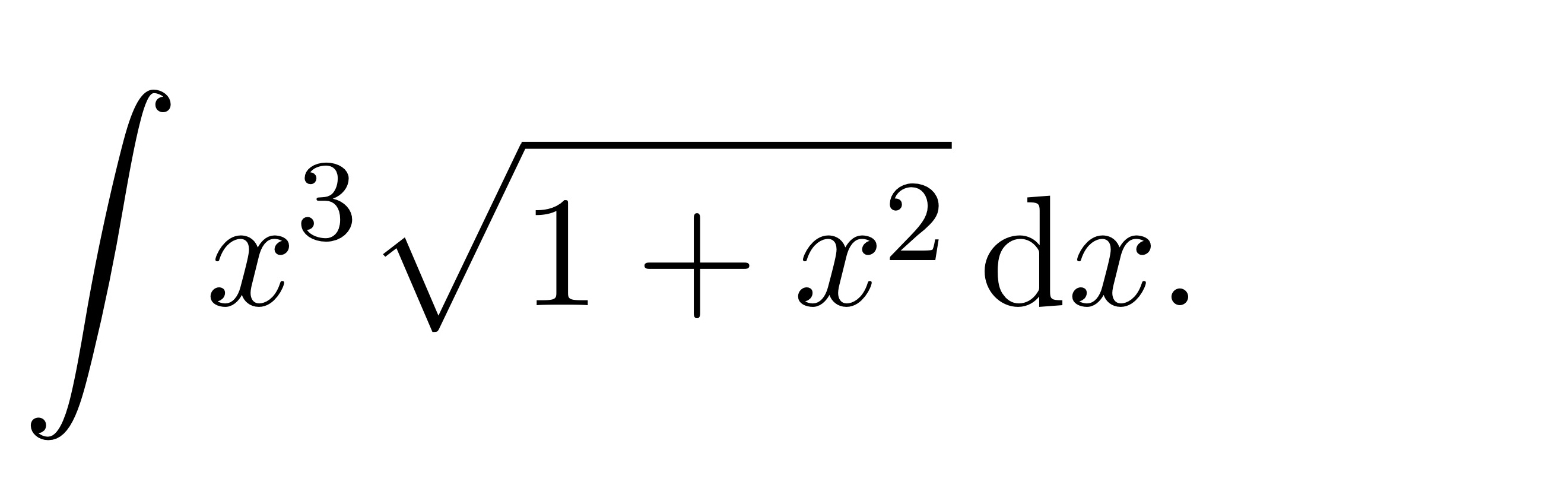 x 3 1 + x 2 2 d x Solve using integration by