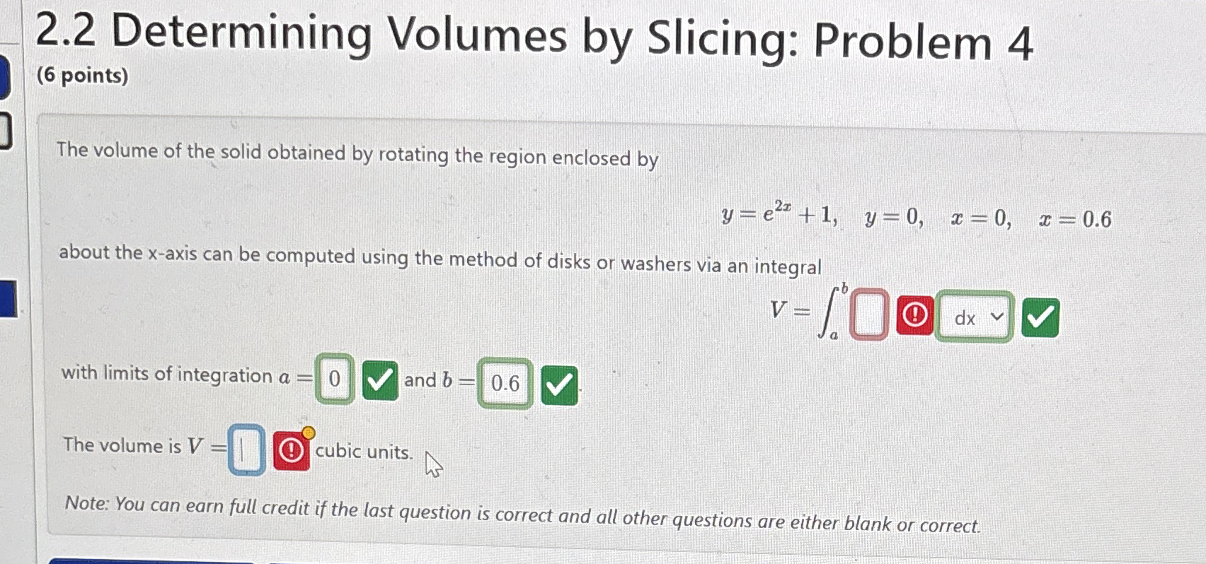 2 . 2 Determining Volumes by Slicing: Problem 4 (