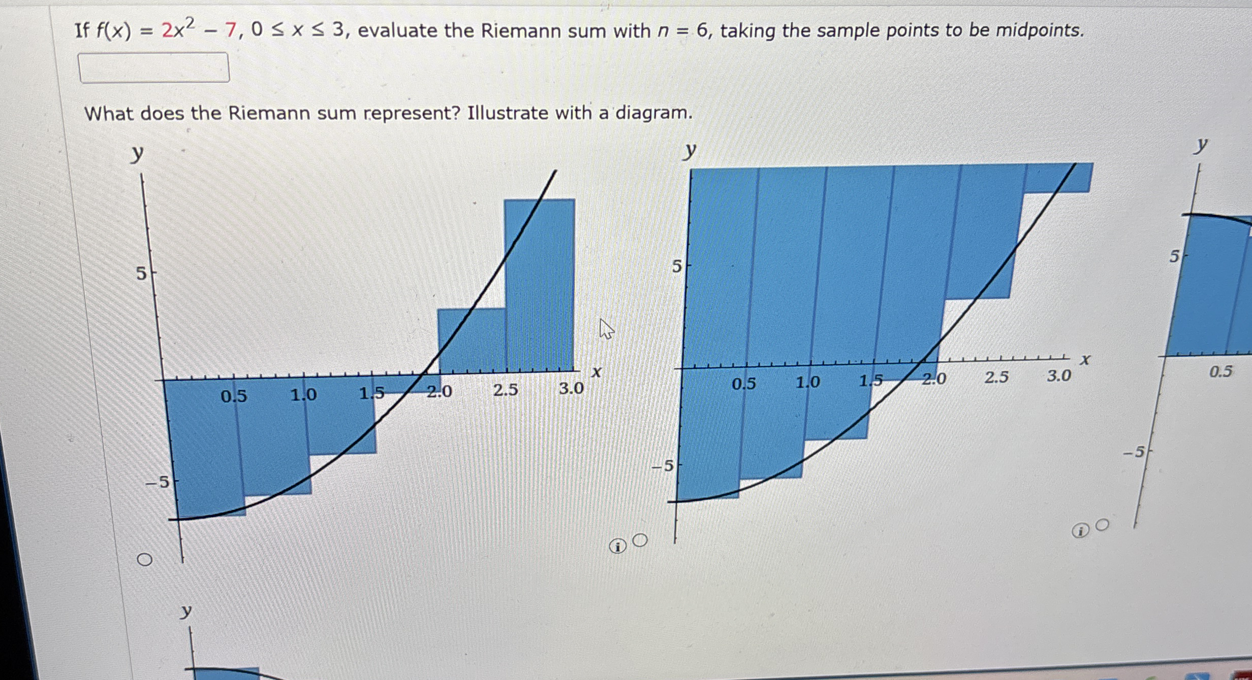 If f ( x ) = 2 x 2 - 7 , 0 x 3 , evaluate the