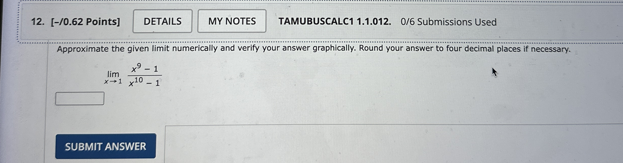 [ - / 0 . 6 2 Points ] TAMUBUSCALC 1 1 . 1 . 0 1