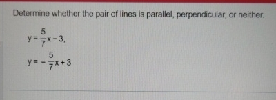 Determine whether the pair of lines is parallel,