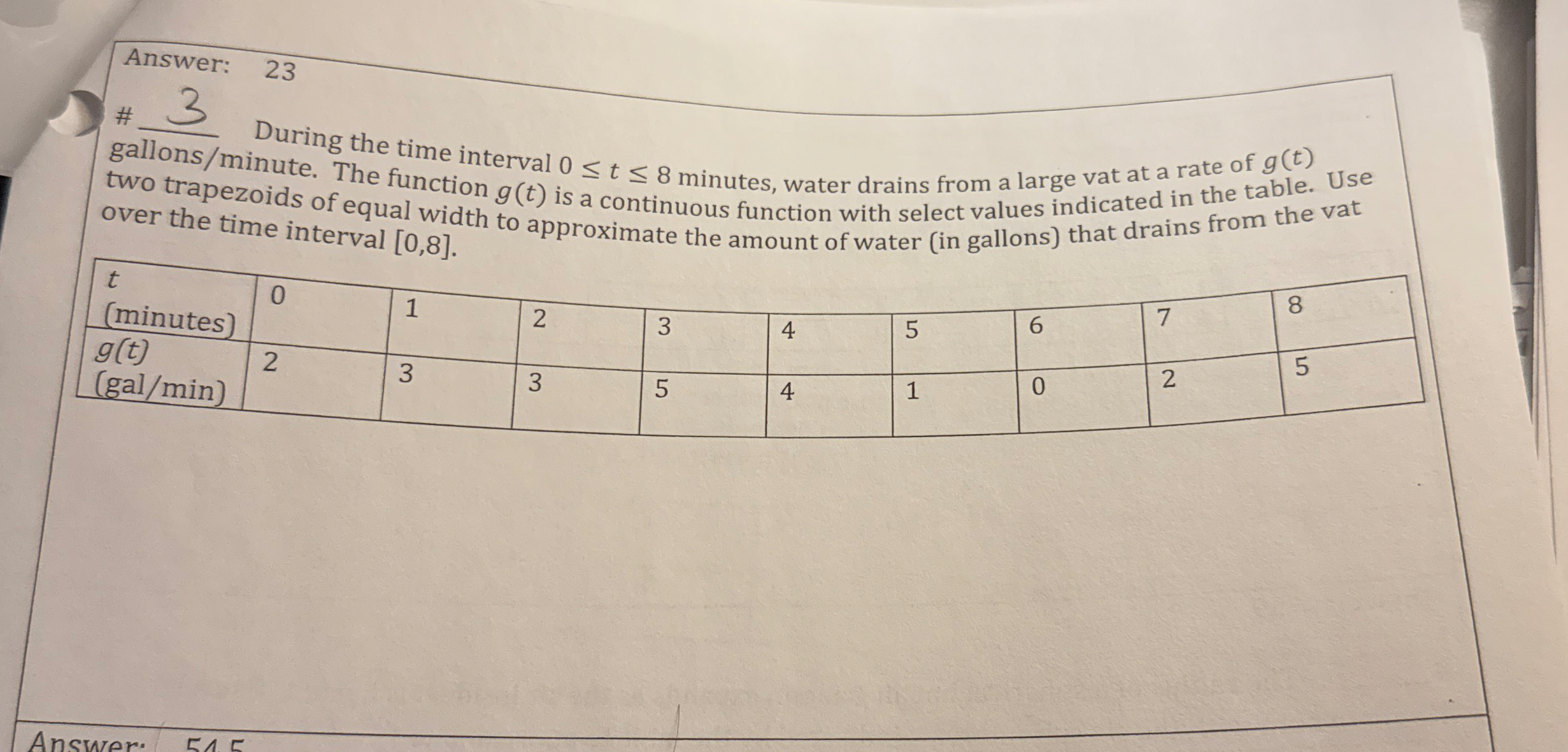 Answer: 2 3 # 3 During the time interval 0 t 8