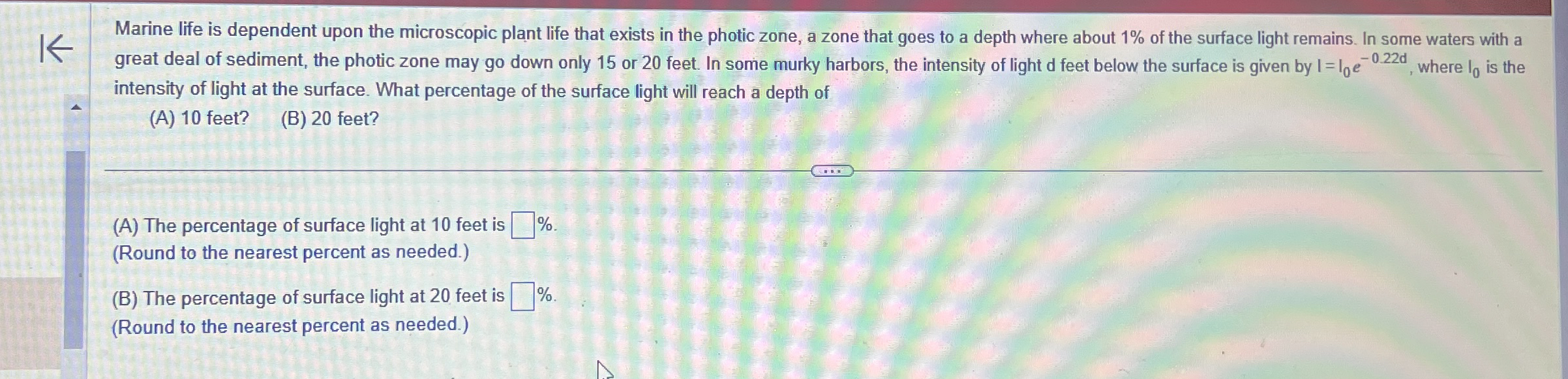 Marine life is dependent upon the microscopic
