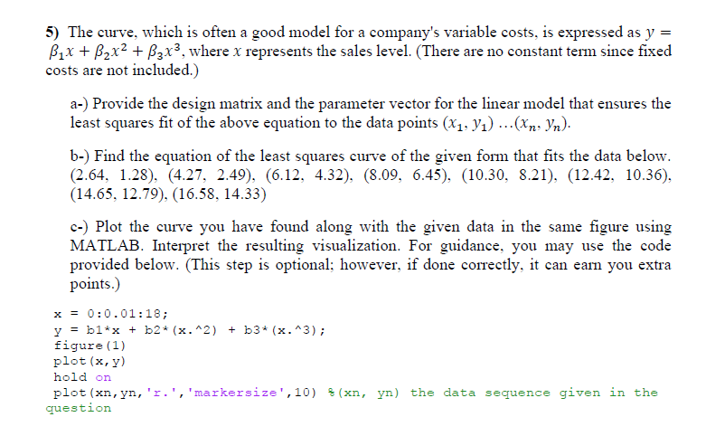 The curve, which is often a good model for a