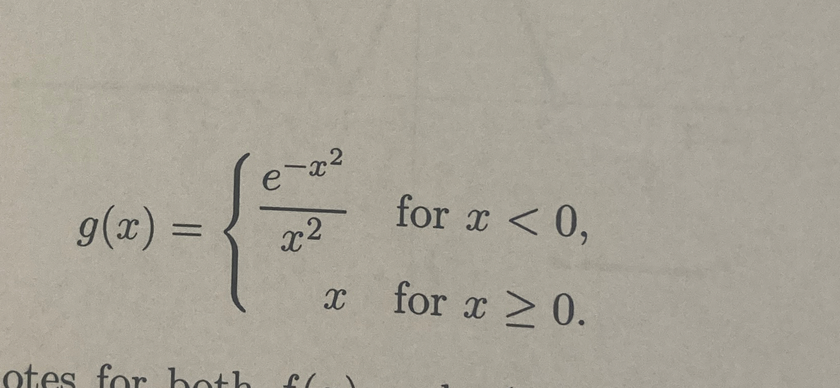 Find the vertical asymptotes, use limitts g ( x )