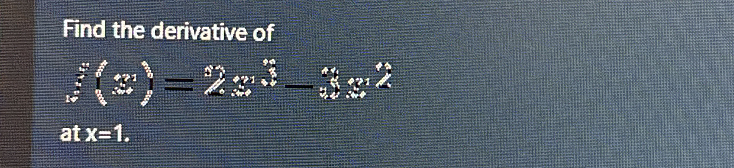Find the derivative of F ( x ) = 2 x ^ 3 - 3 x ^