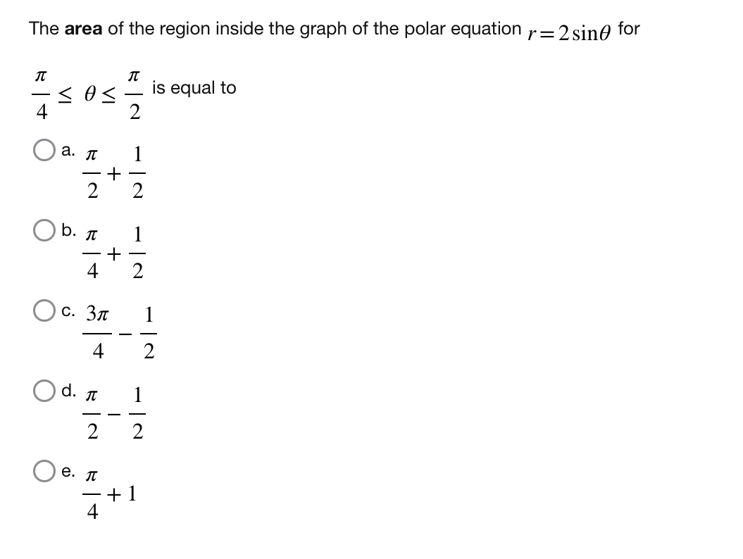 The area of the region inside the graph of the