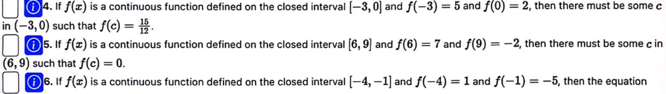 TRUE OR FALSE: ( i ) 4 . If f ( x ) is a