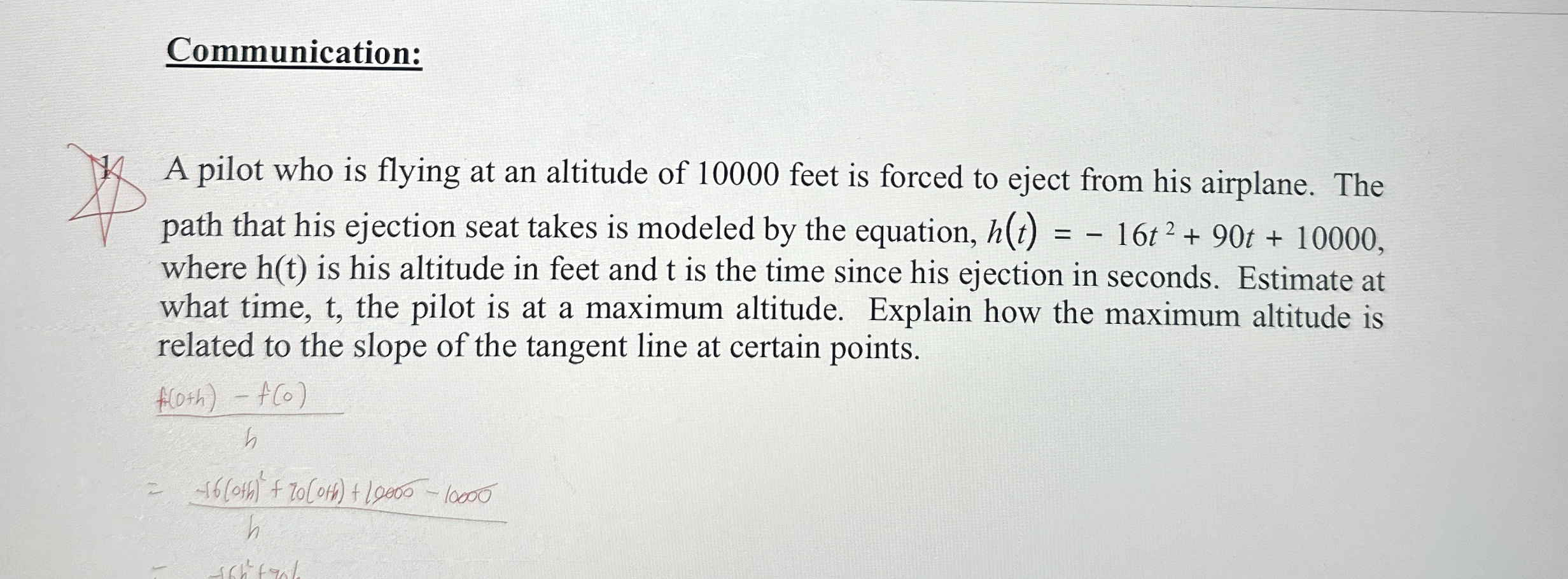 Please Use Difference Quotient Method, DO NOT USE