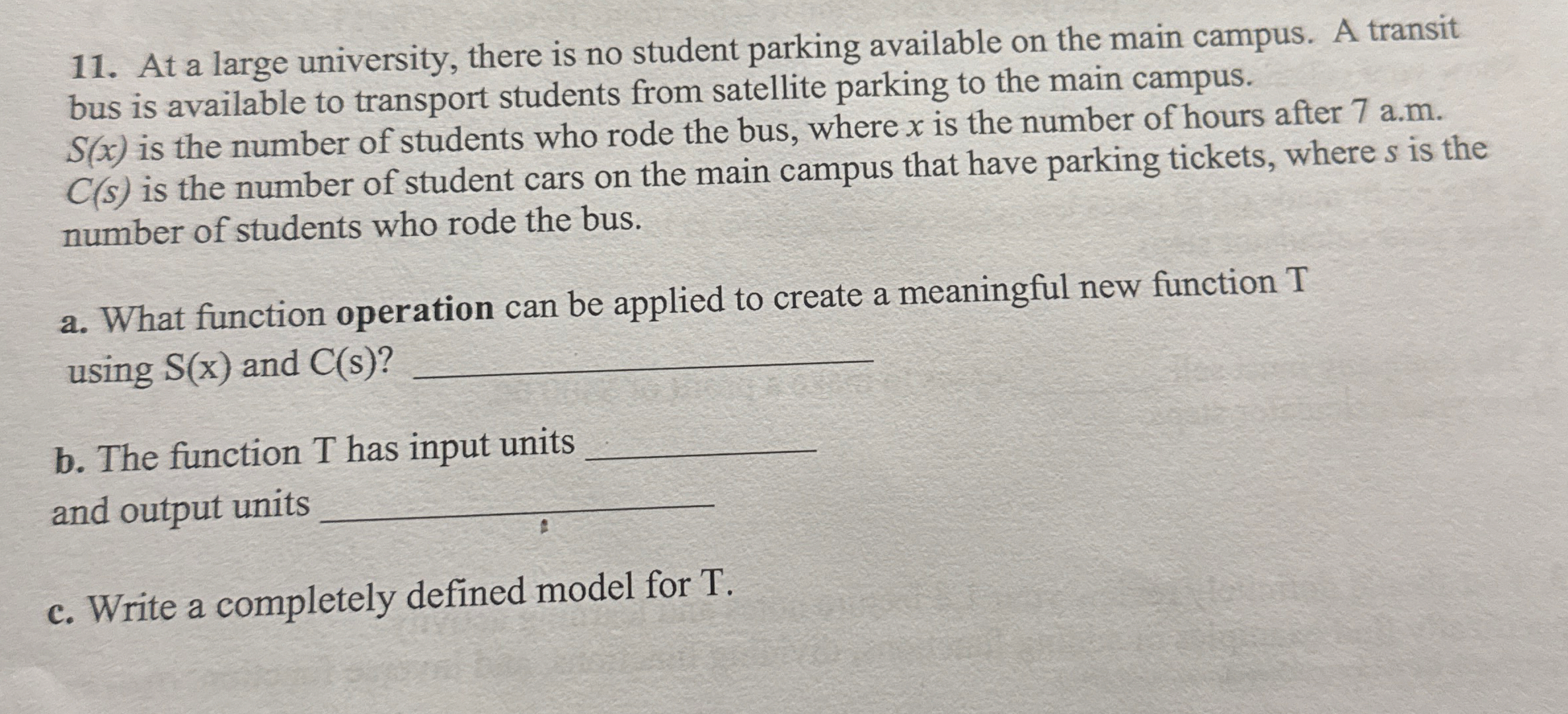 At a large university, there is no student