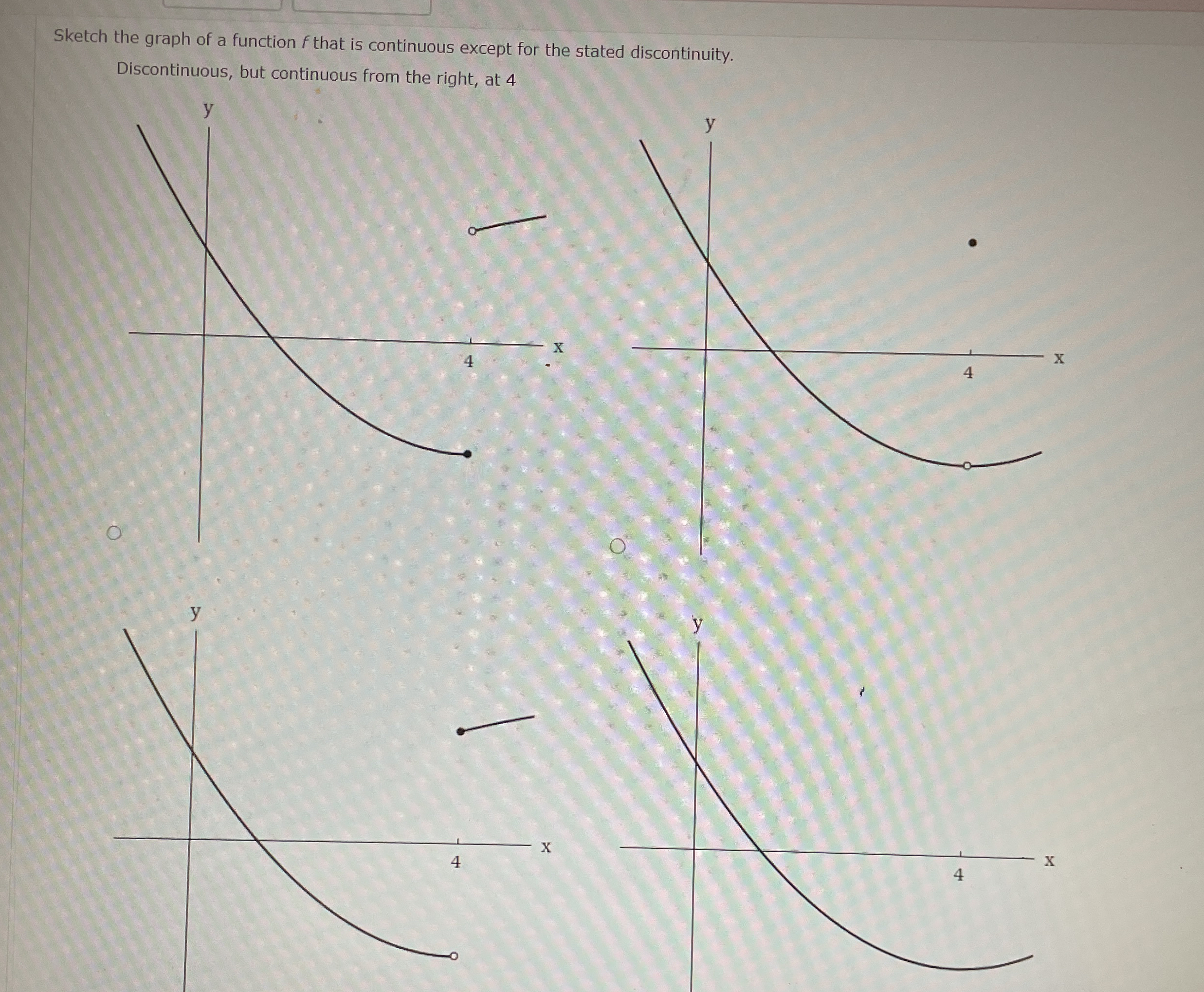 Sketch the graph of a function f that is