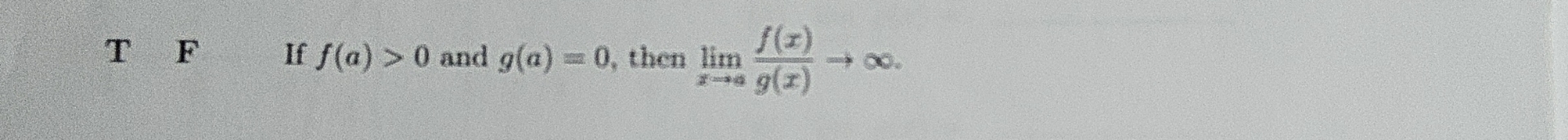 T F If f ( a )  style=