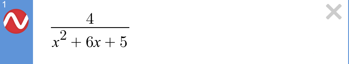 4 x 2 + 6 x + 5 Limit of x -  style=