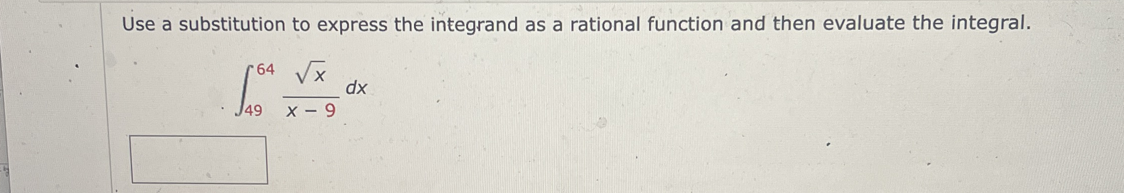 Use a substitution to express the integrand as a