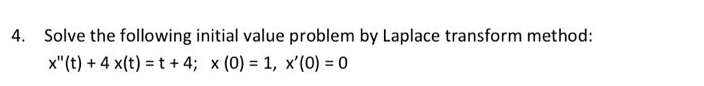 Solve the following initial value problem by