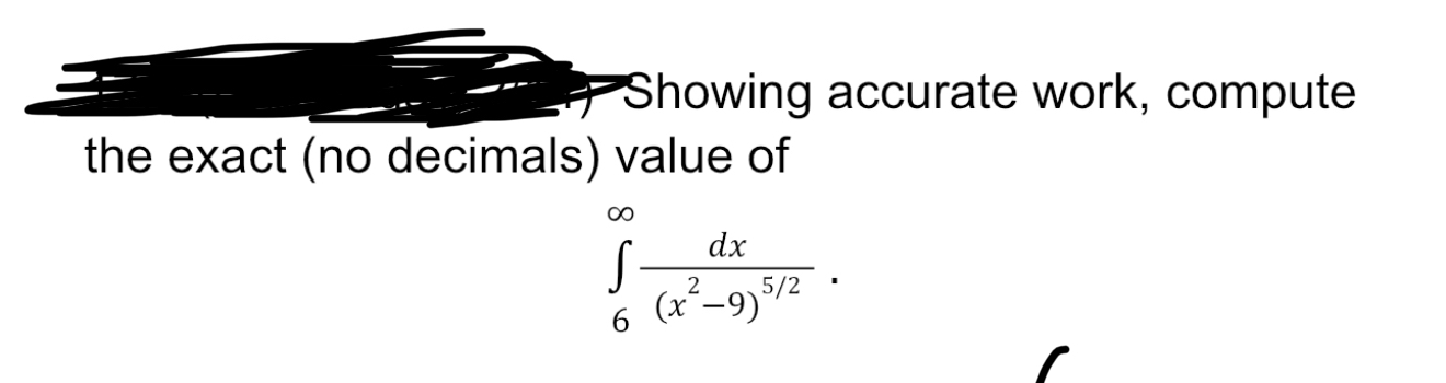 Showing accurate work, compute the exact ( no