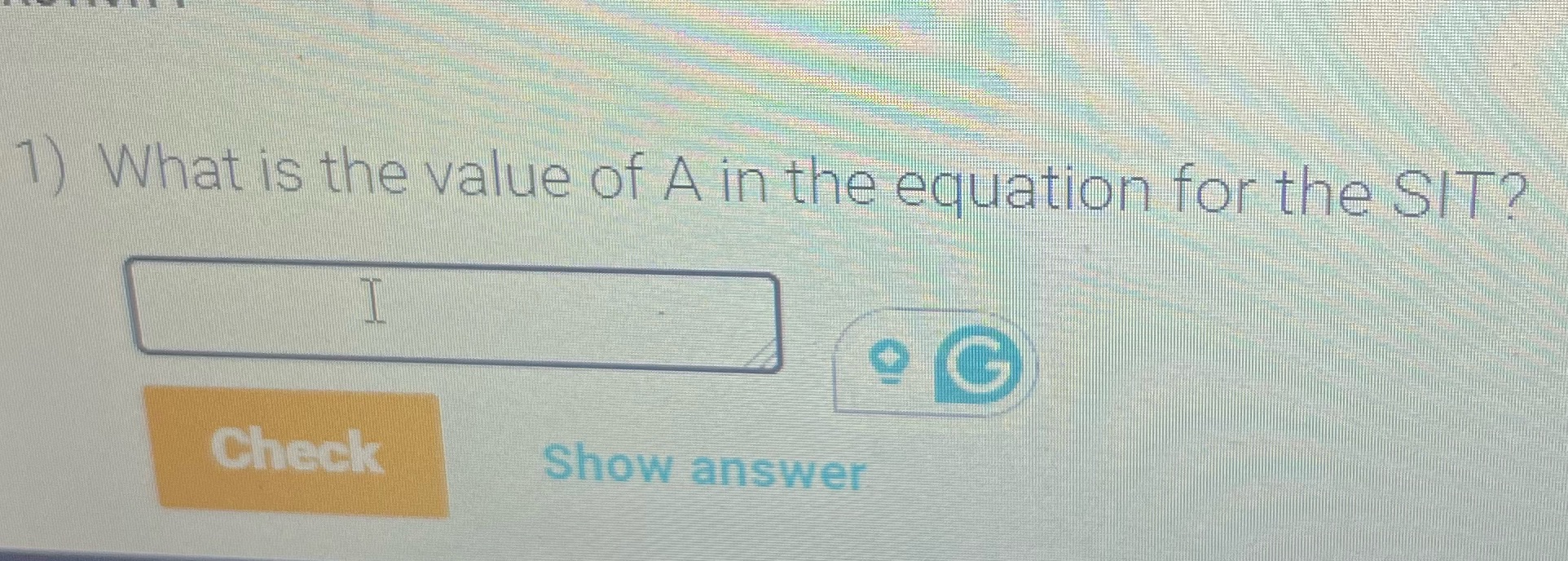1 ) What is the value of \ ( A \ ) in the