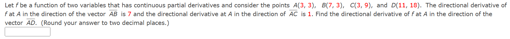 Let f be a function of two variables that has