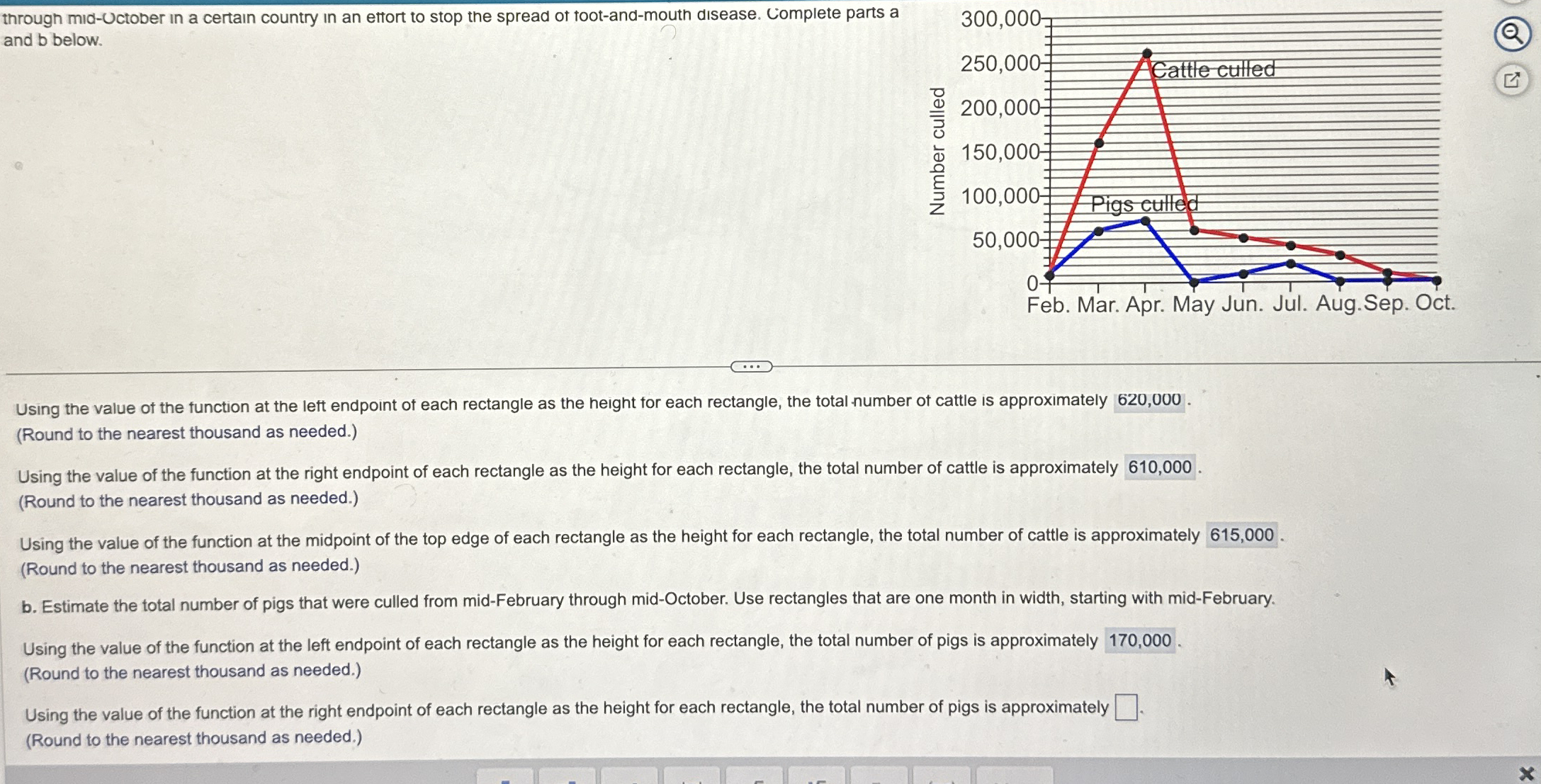 through mid - Uctober in a certain country in an