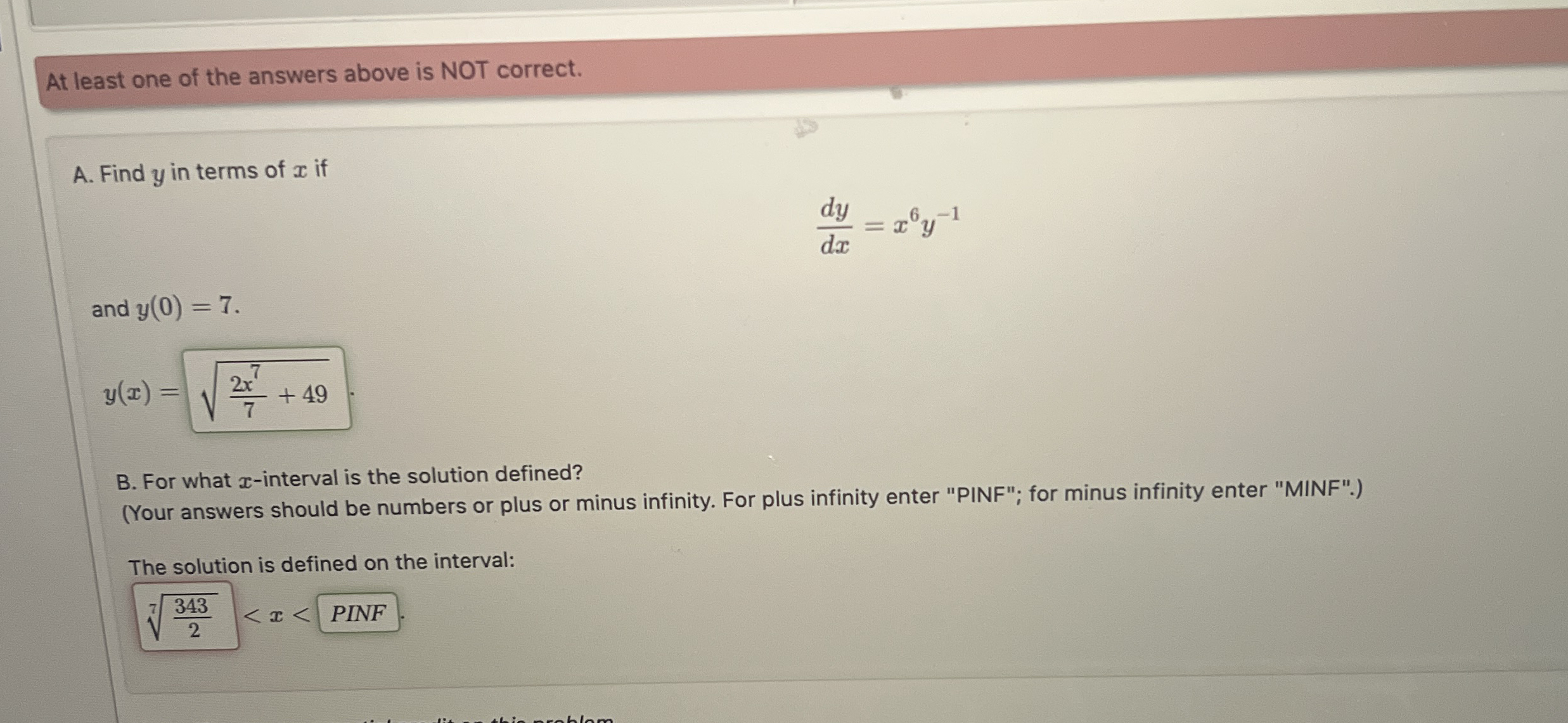 At least one of the answers above is NOT correct.
