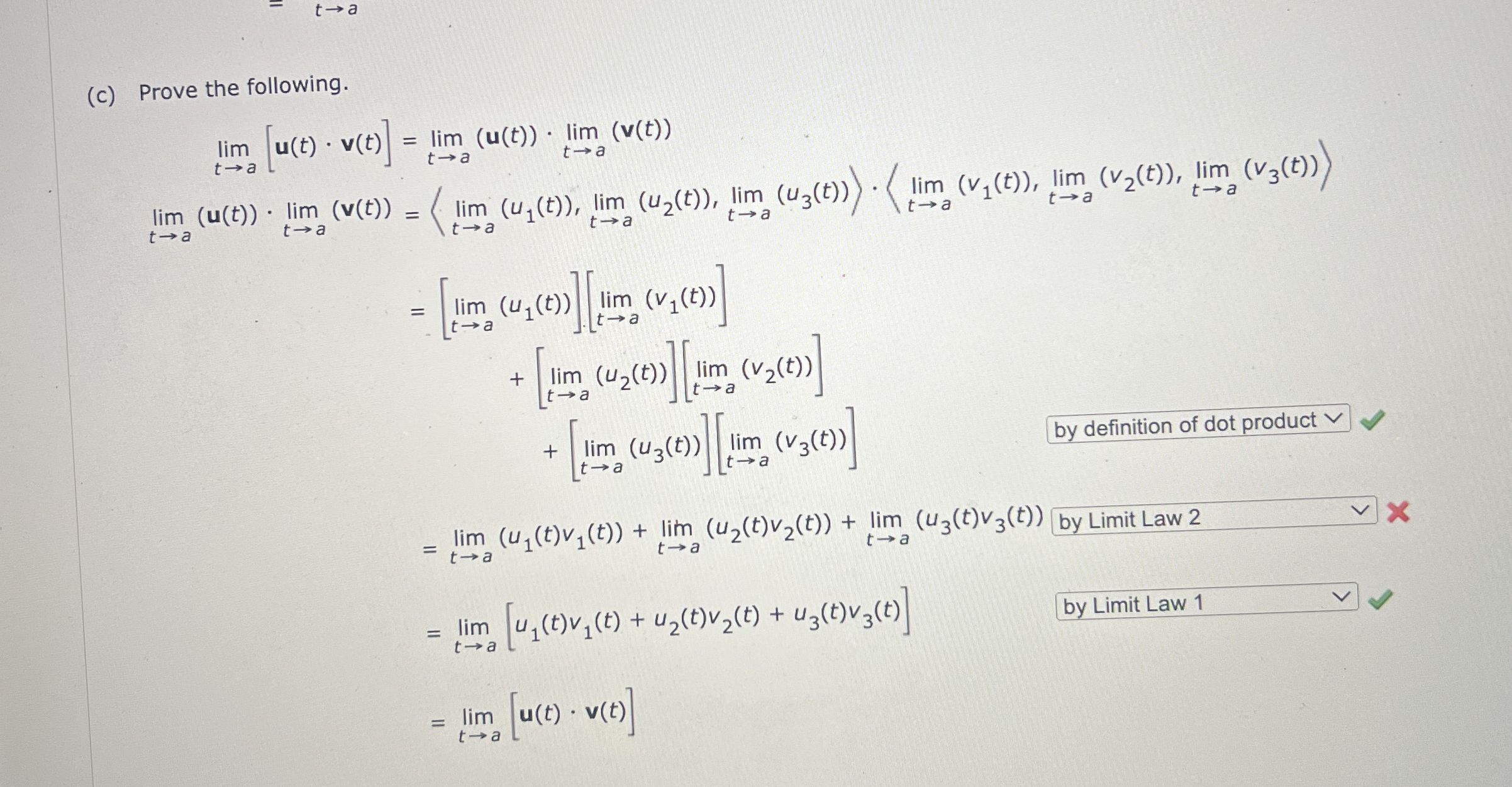 ( c ) Prove the following.