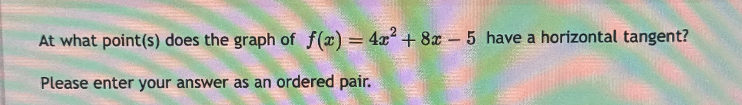 At what point ( s ) does the graph of f ( x ) = 4