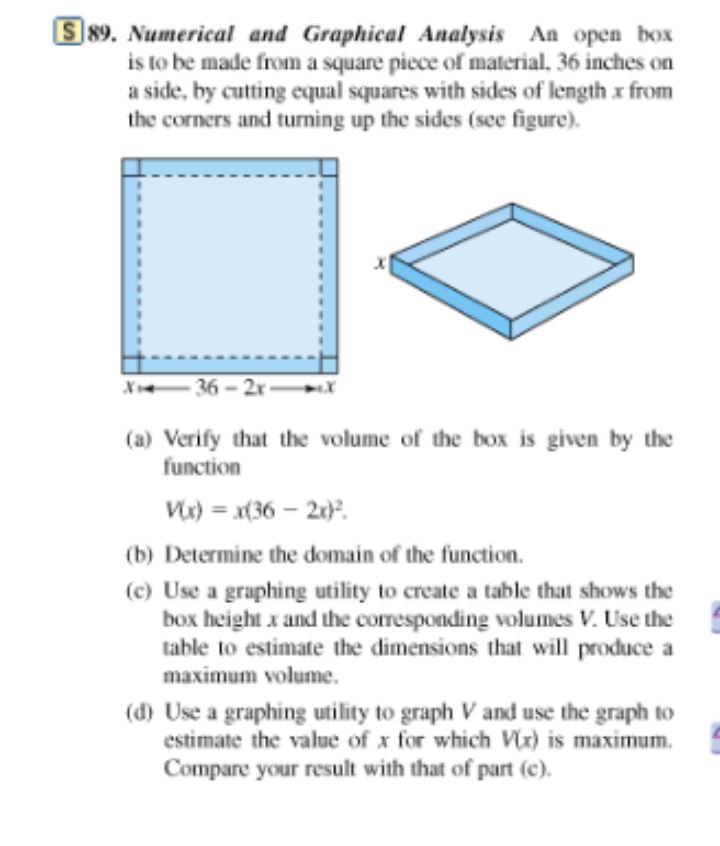 S 8 9 . Numerical and Graphical Analysis An open