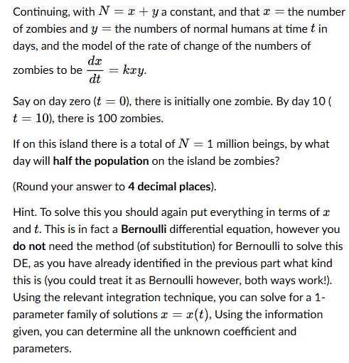 Continuing, with \ ( N = x + y \ ) a constant,