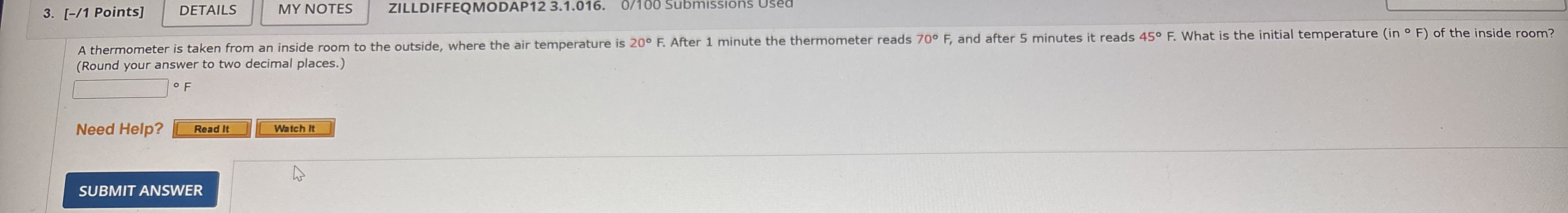 [ - / 1 Points ] MY NOTES ZILLDIFFEQMODAP 1 2 3 .