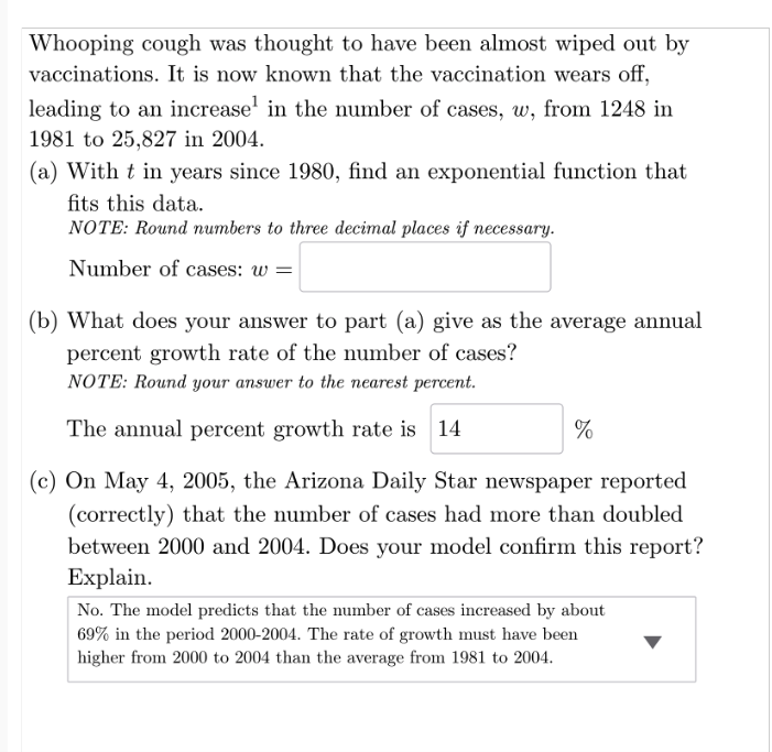Whooping cough was thought to have been almost