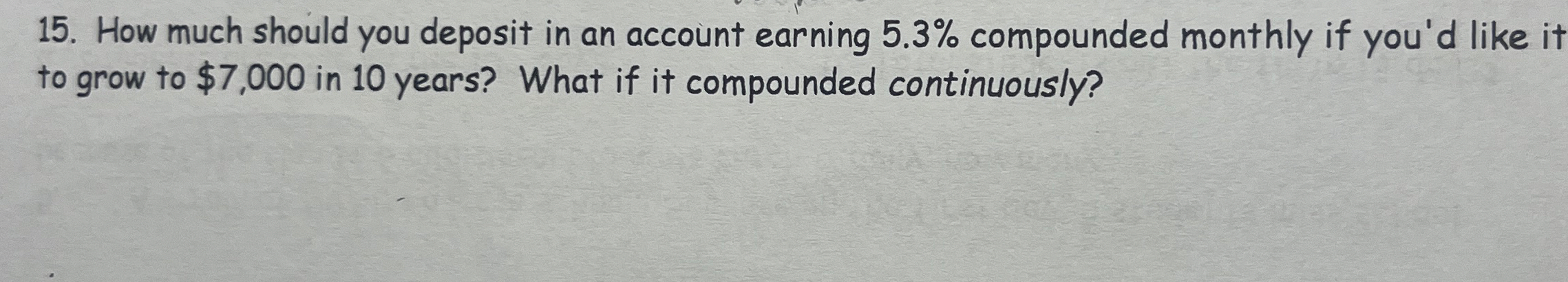 How much should you deposit in an account earning