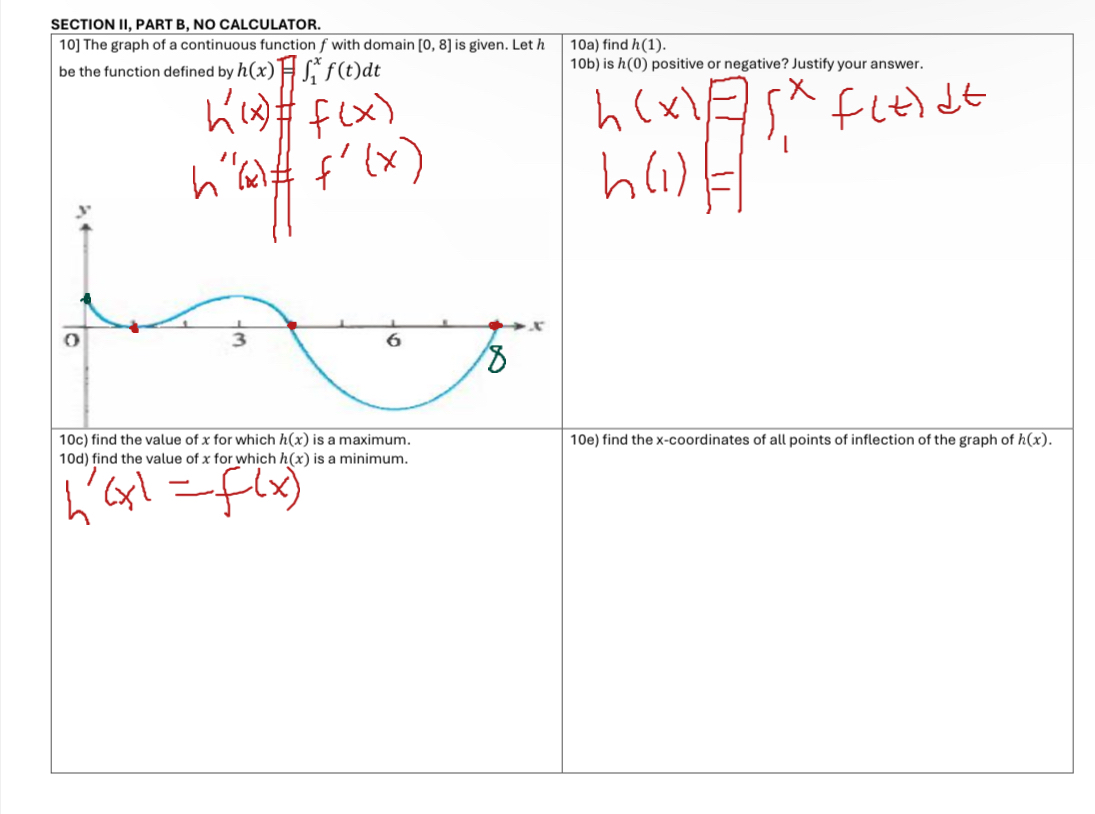 SECTION II , PART B , NO CALCULATOR. 1 0 ] The