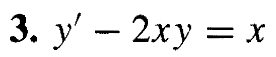 y ' - 2 x y = x Determine the integrating factor