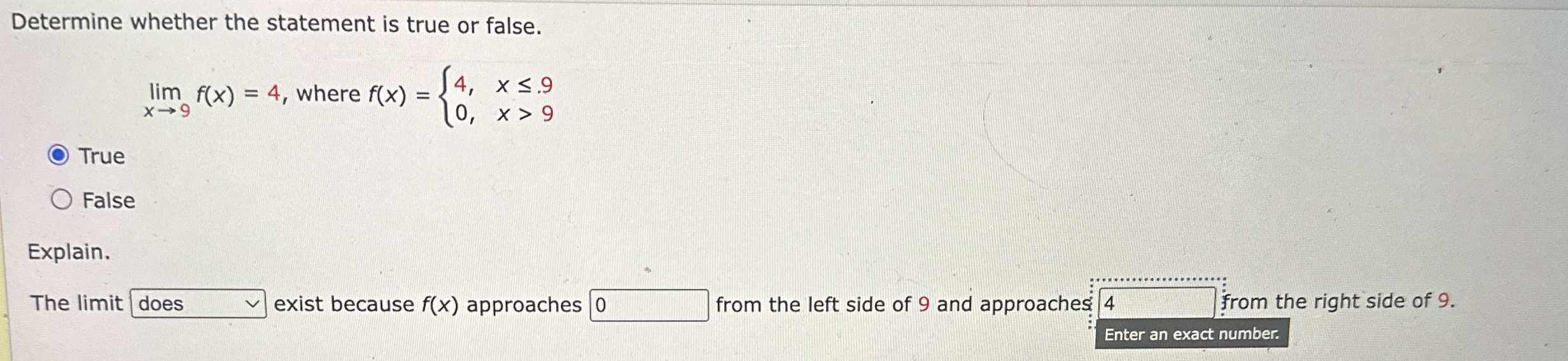 Determine whether the statement is true or false.
