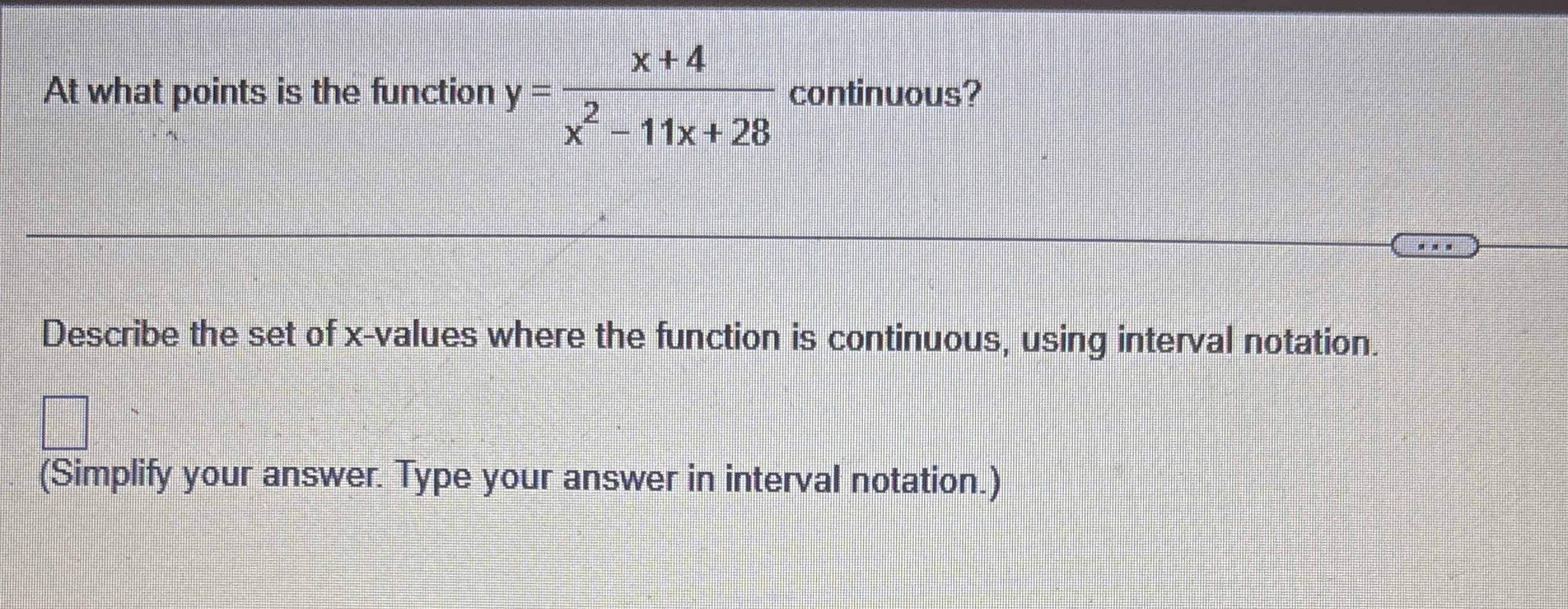 At what points is the function y = x + 4 x 2 - 1