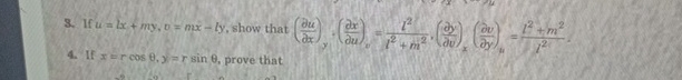If u = l x + m y , v = m x - l y , show that ( d