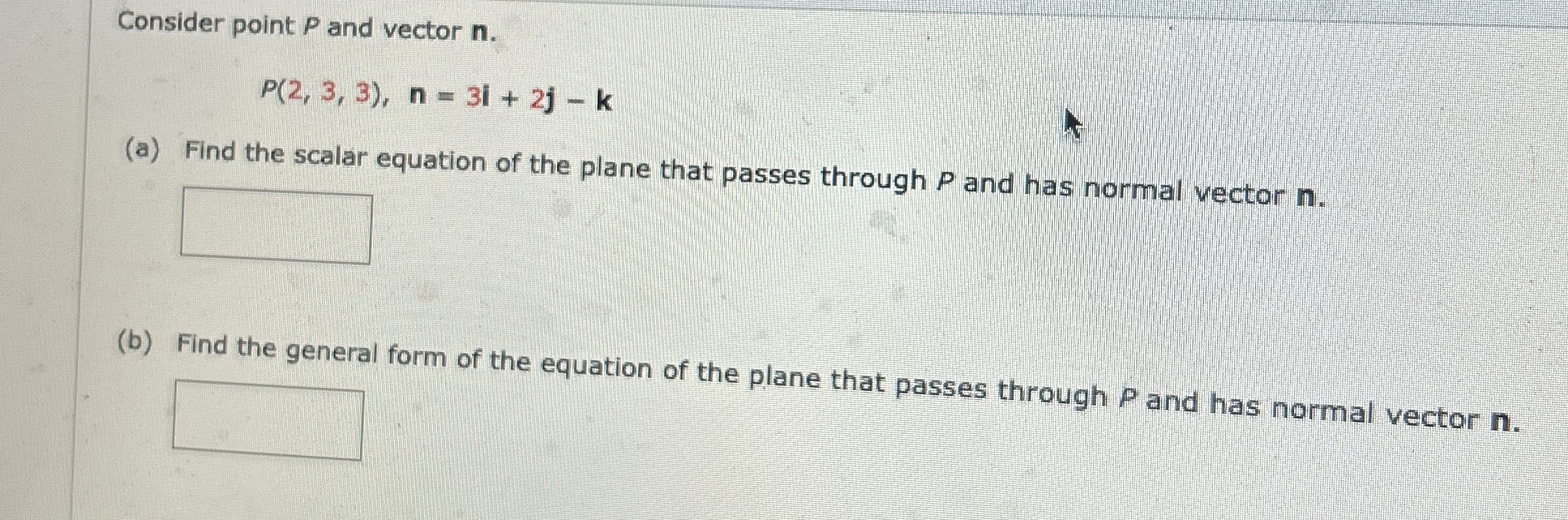 Find parametric equations of the line passing