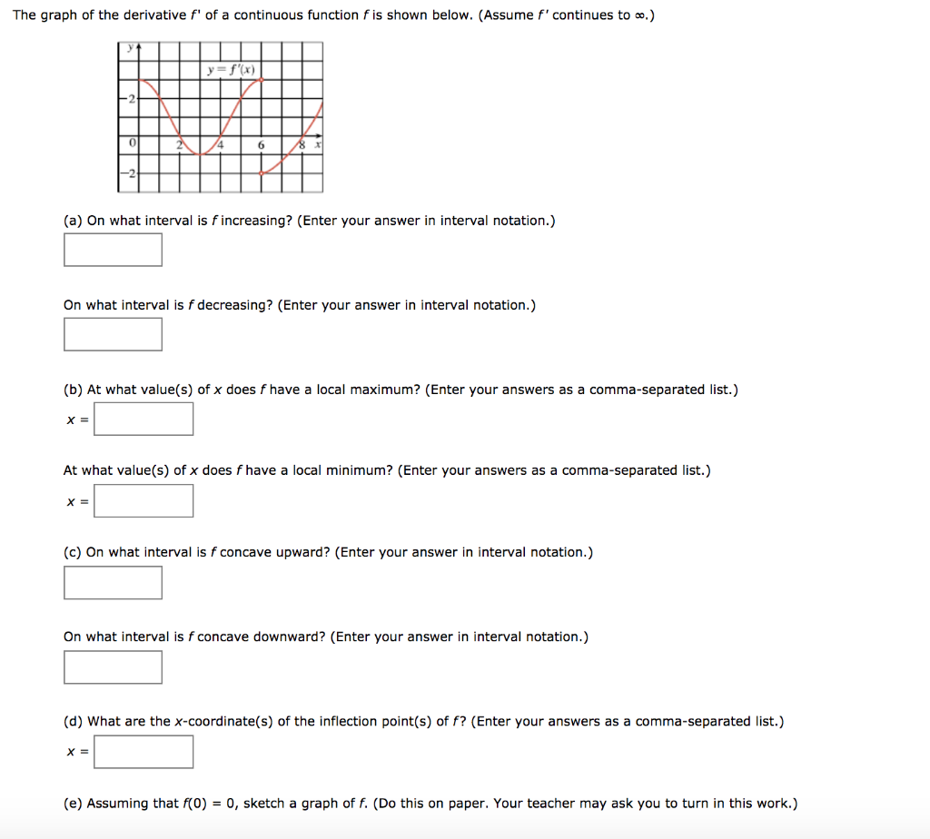 With the question D , The inflection points are