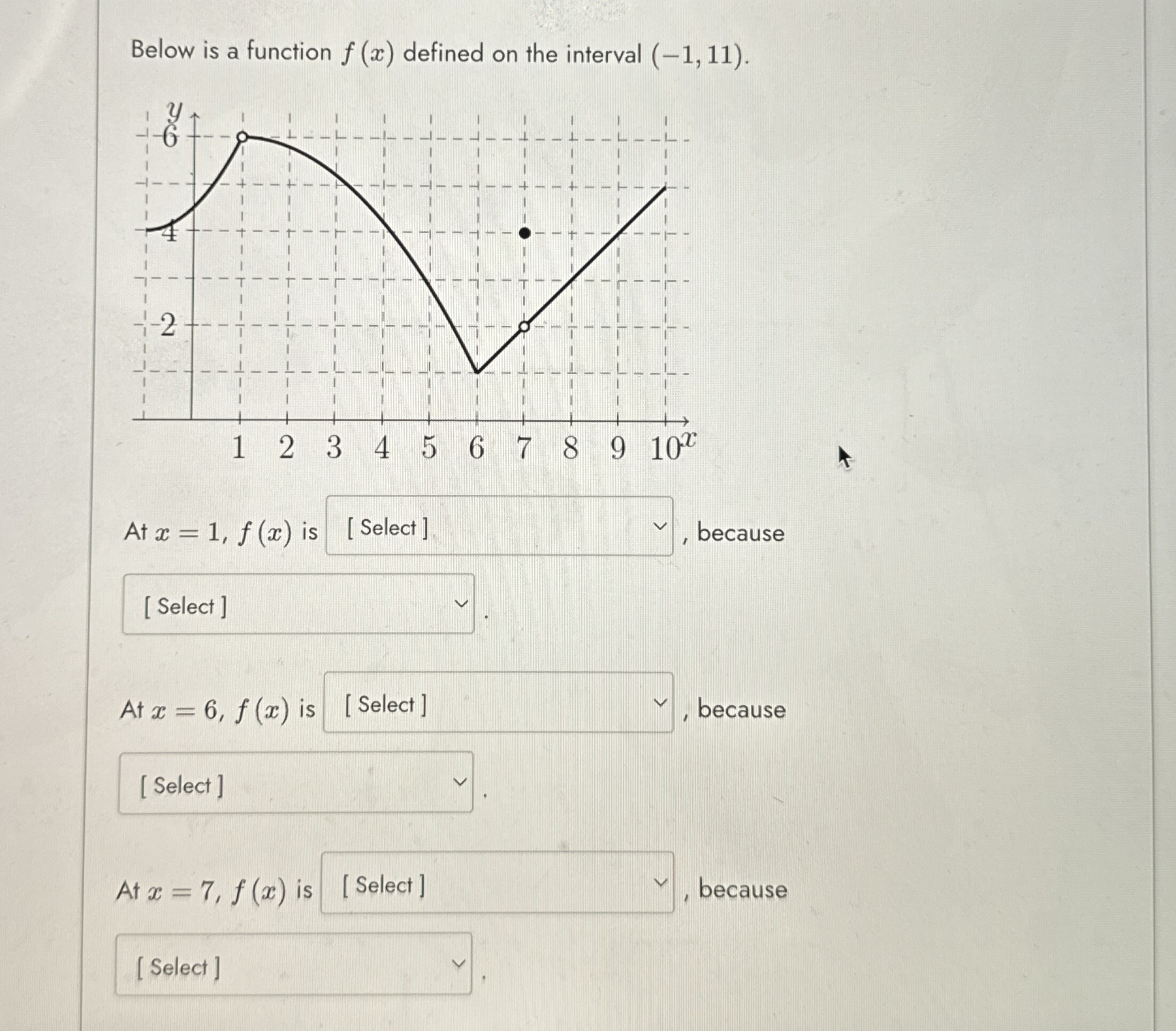 Below is a function f ( x ) defined on the