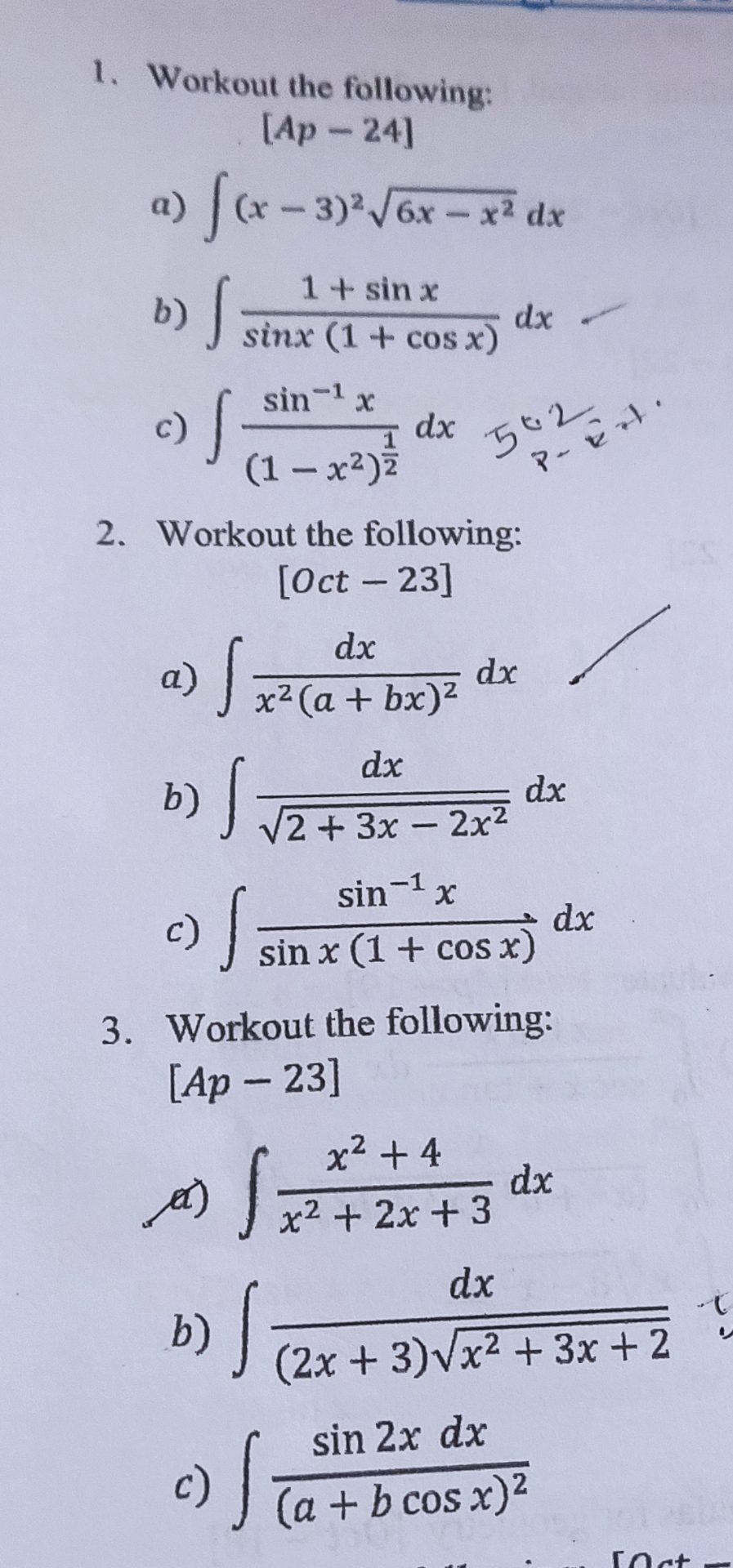 Workout the following: A p - 2 4 a ) ( x - 3 ) 2