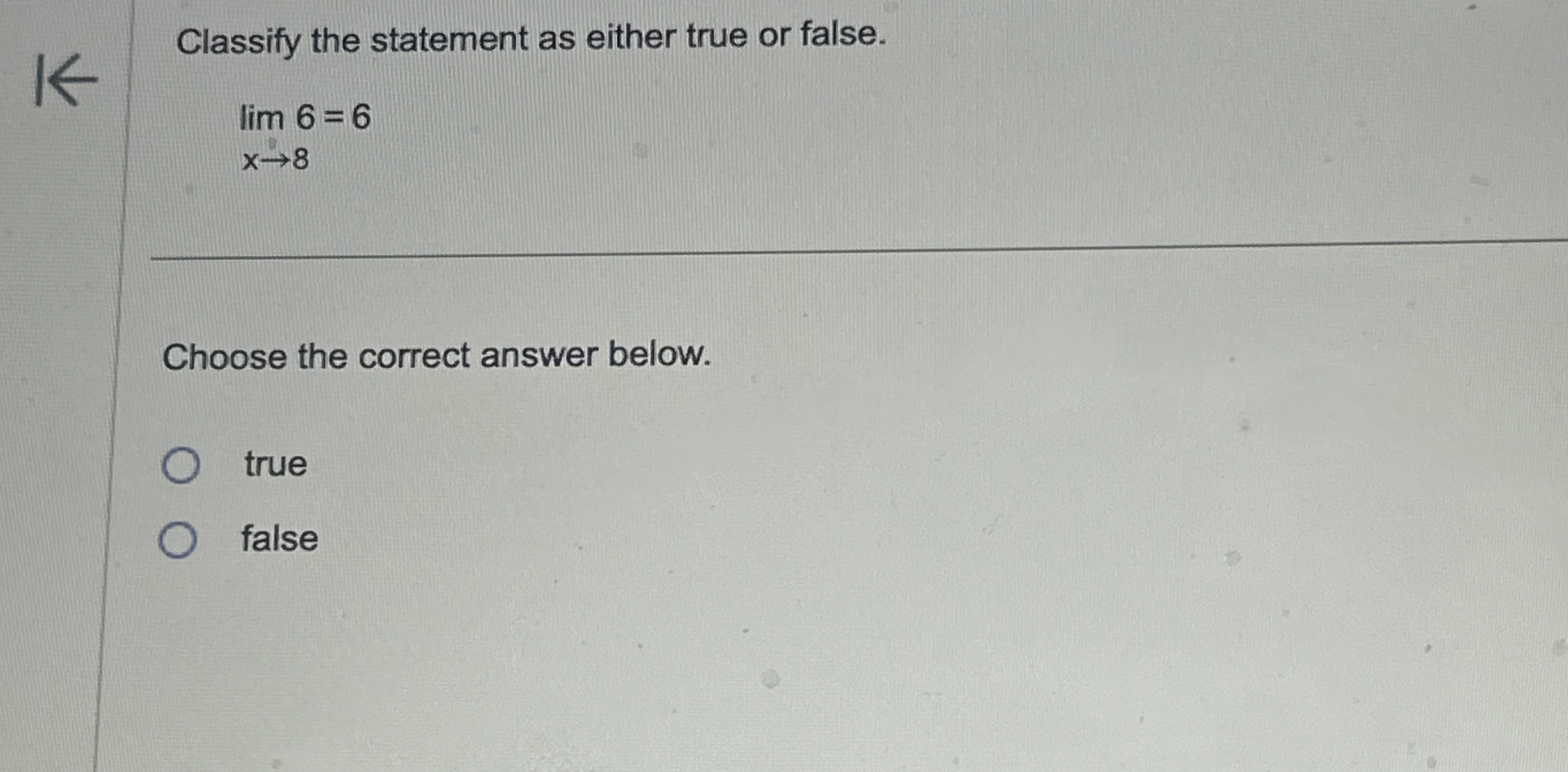 Classify the statement as either true or false.
