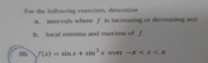 Now the following exercises, determine b . local